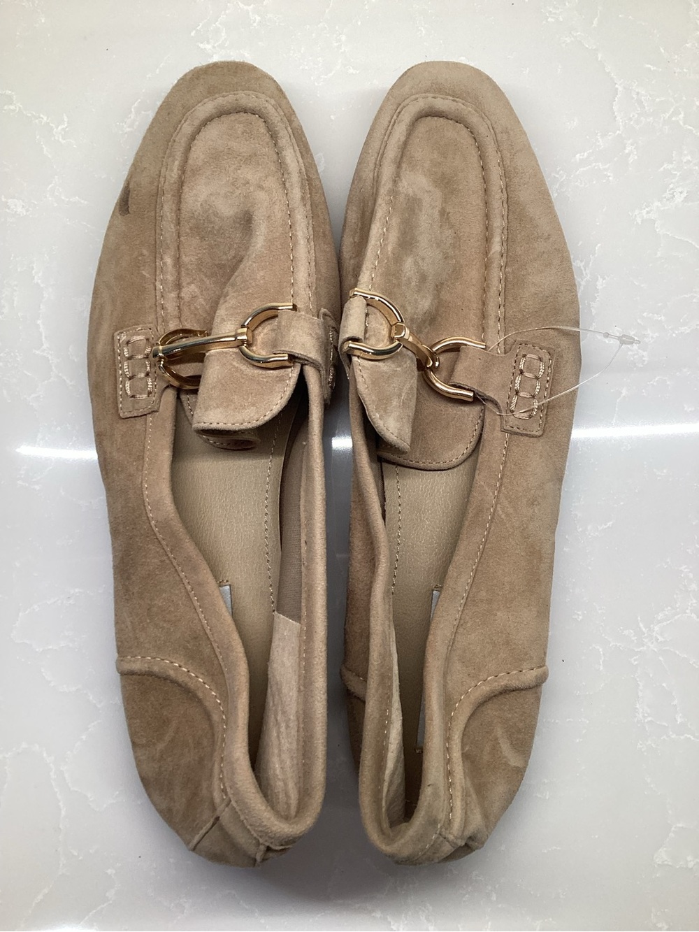 Steve Madden Suede Carrine Loafer Tan Size: 9.5 M Womens